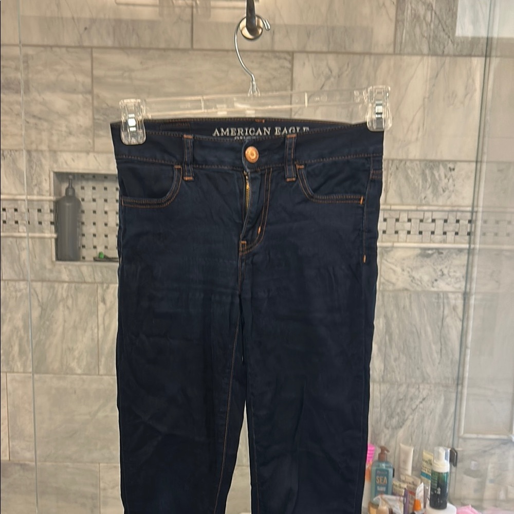American Eagle Outfitters Women's Dark Blue Jeans